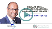 How are spinal (backbone) fractures diagnosed and treated?